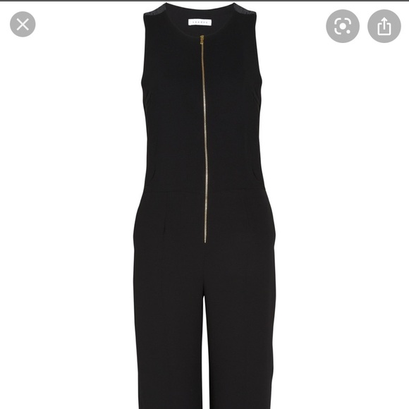 Sandro Pants - Sandro wide leg front zip jumpsuit